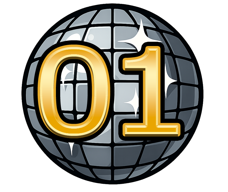 New Year illustrated badge