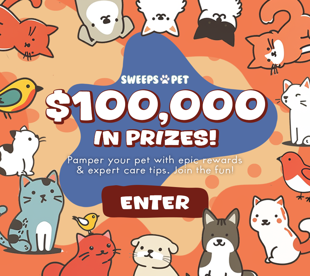 Flat illustrated pets for sweepstakes