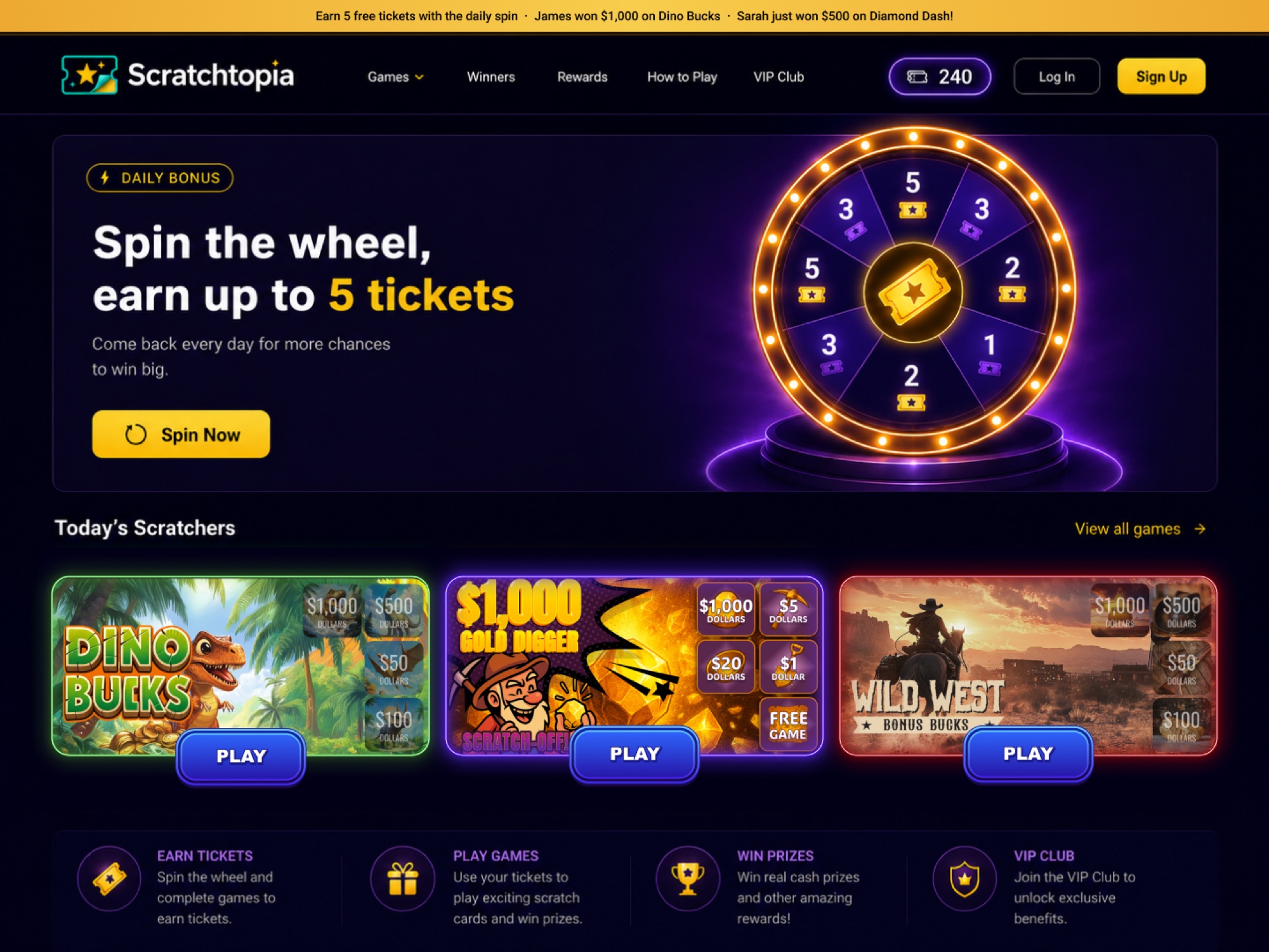 Scratchtopia desktop redesign