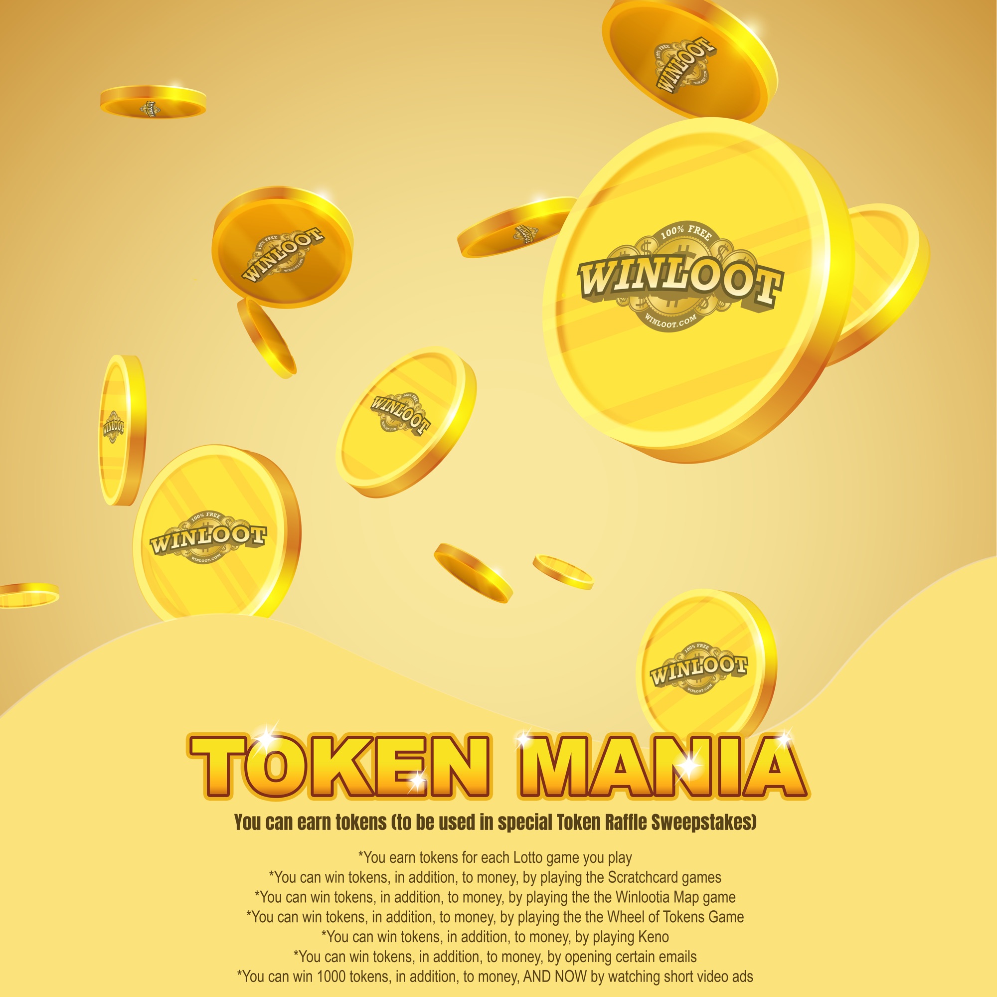 Token Mania promotional design