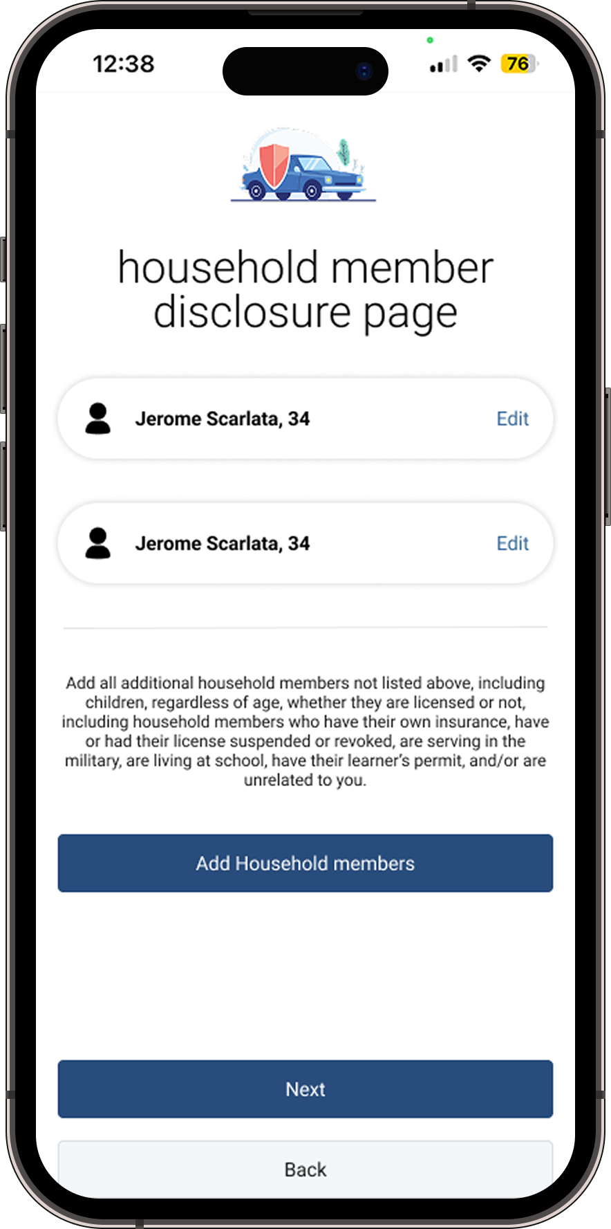 Screen 5 — Coverage